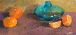 Blue and Orange #2 - Original Still Life in Oils - Posted on Thursday, March 26, 2015 by Nithya Swaminathan