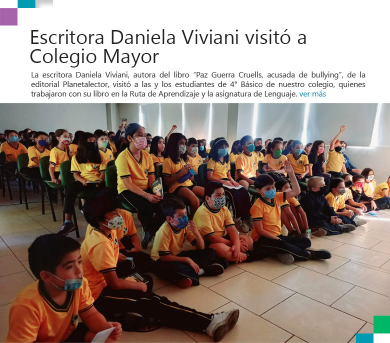 Escritora Daniela Viviani visitó a Colegio Mayor