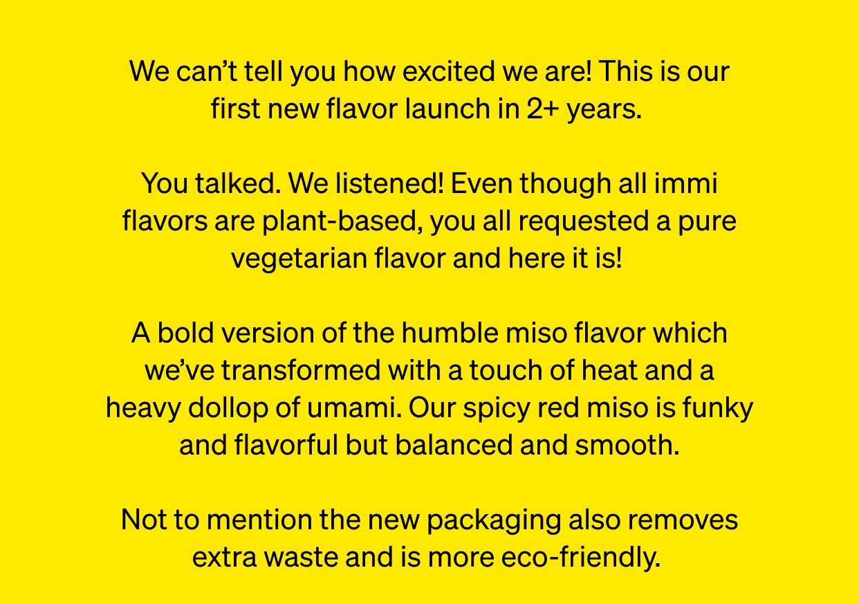 This is our first new flavor launch in 2+ years