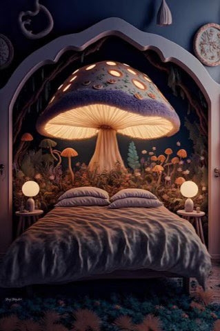 Mushroom-Night-Light-Bedroom