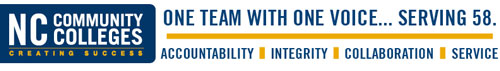 NCCCS, One Team with One Voice... Serving All 58.