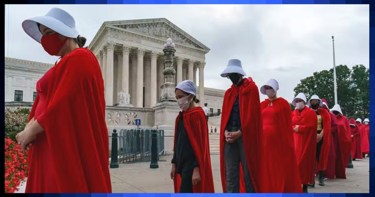 Pro-Lifers Stand Up to Leftist Handmaids - They Get Hit with Karma on Mother's Day