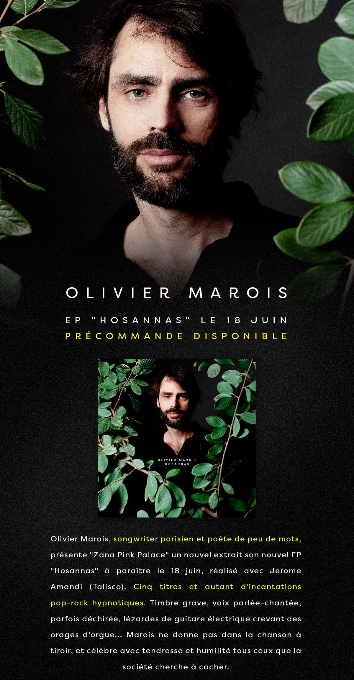 Olivier Marois - Précommander l'album