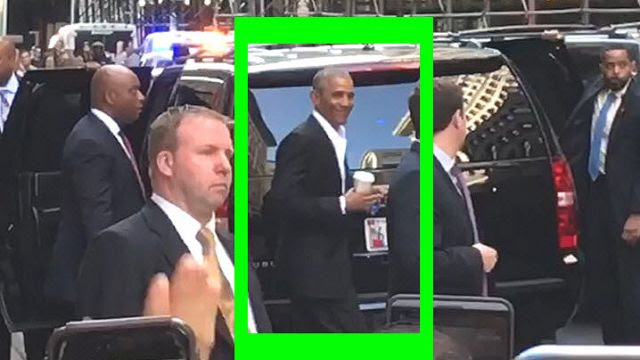 Obama Body Double at NYC Dinner? (Video)