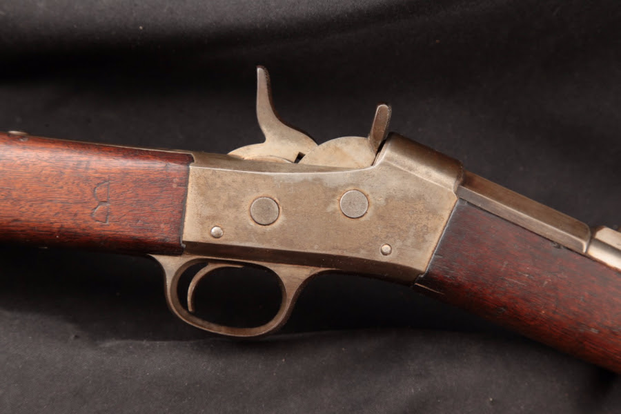 Remington Argentine Model 1879 Patria Rolling Block, Blue & Case Color 36” - Single Shot Rifle & Cleaning Rod, 1879-82 Antique - Picture 4