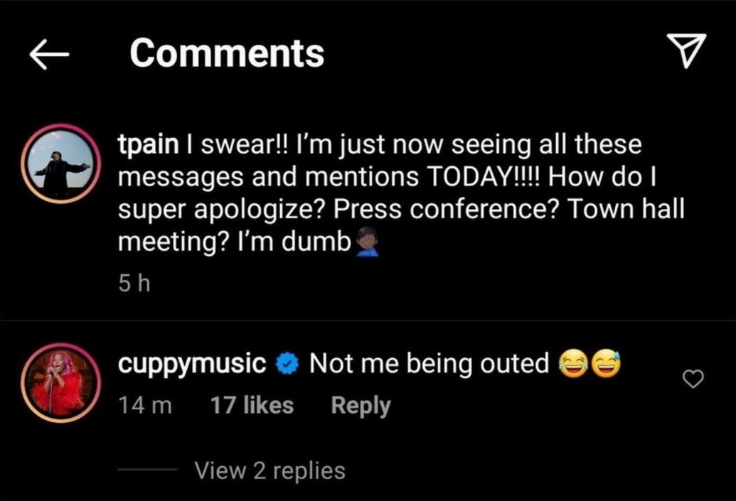 American rapper, T-Pain apologizes to DJ Cuppy, Juliet Ibrahim, Phyno, and other celebrities whose DMs he didnt see