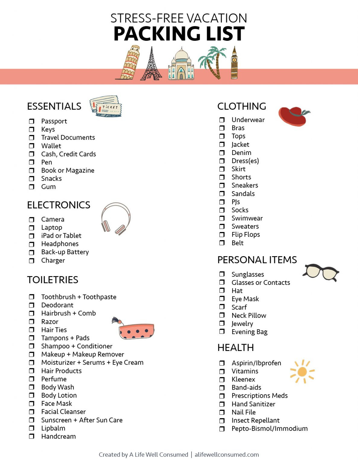 The Ultimate Road Trip Packing List - test