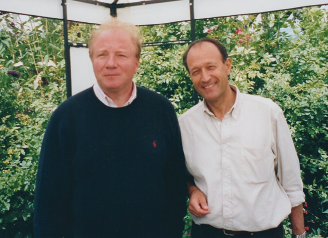 Brice Hortefeux et Thierry Gaubert, à Deauville
                  (date indéterminée) © DR