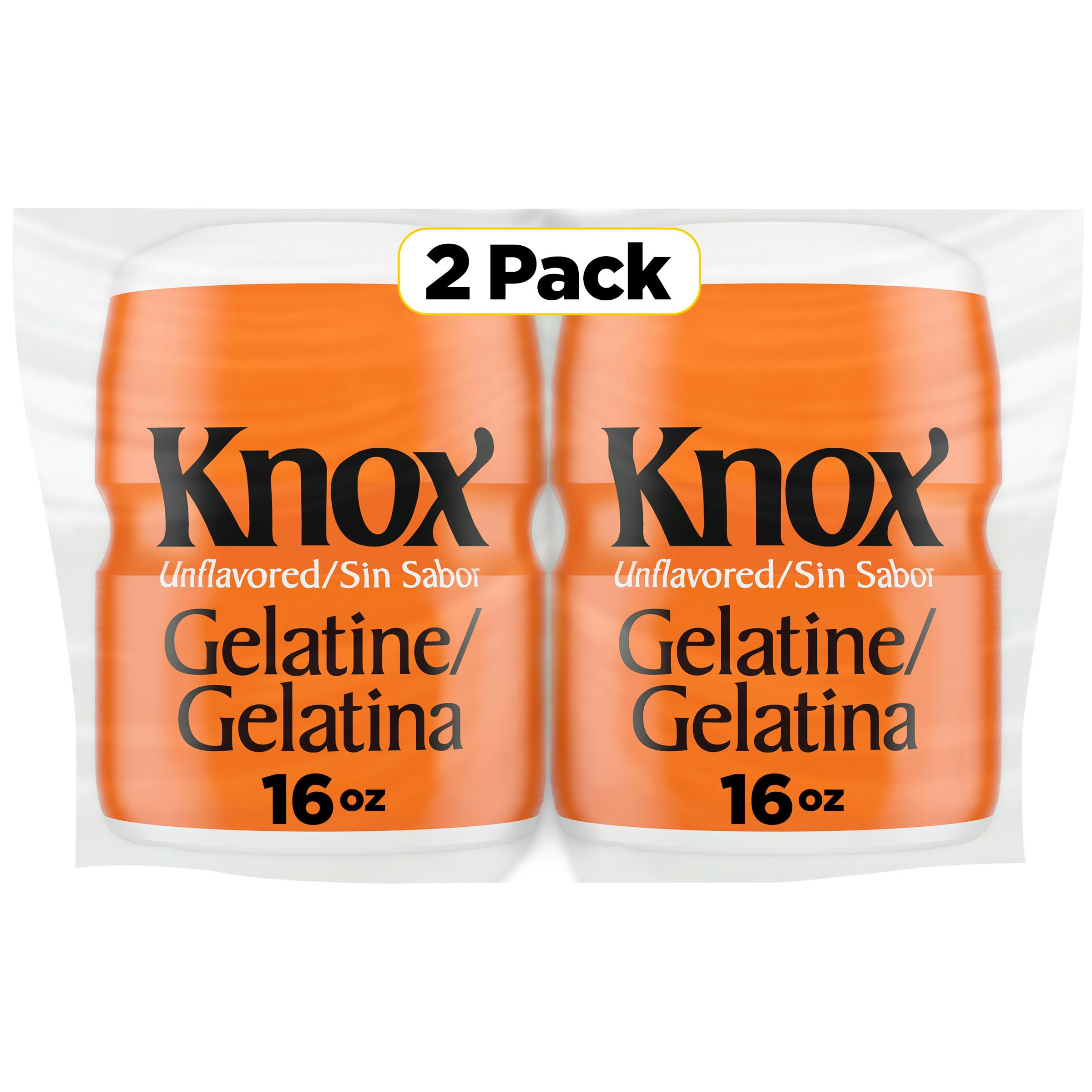 Amazon.com : Knox Unflavored Gelatin Duel Pack (2 ct Pack, 16 oz ...
