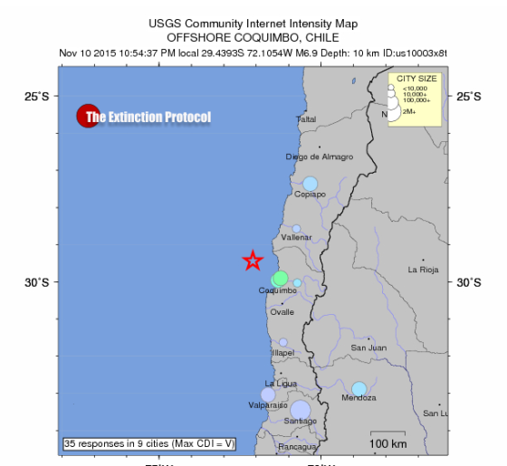6.9-magnitude earthquake strikes off the coast of Chile: second strong quake in 4 days Chile-6