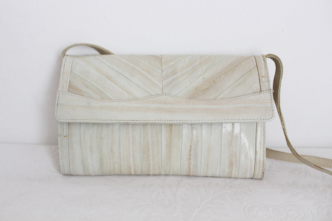 GENUINE EEL SKIN VINTAGE SLING BAG