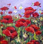 Poppies wild flowers painting - Posted on Tuesday, February 24, 2015 by Sonia von Walter