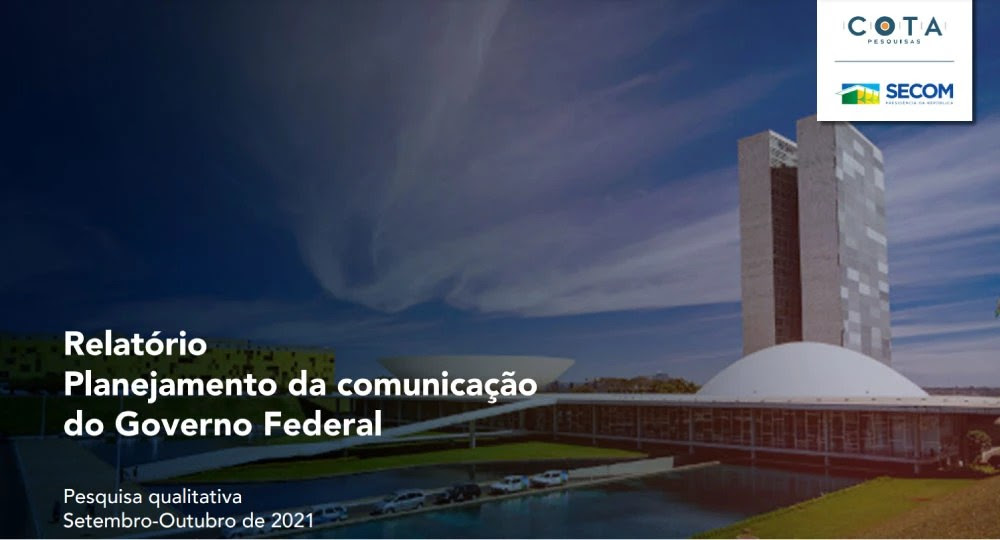 Capa da pesquisa de Planejamento da comunicao do Governo Federal