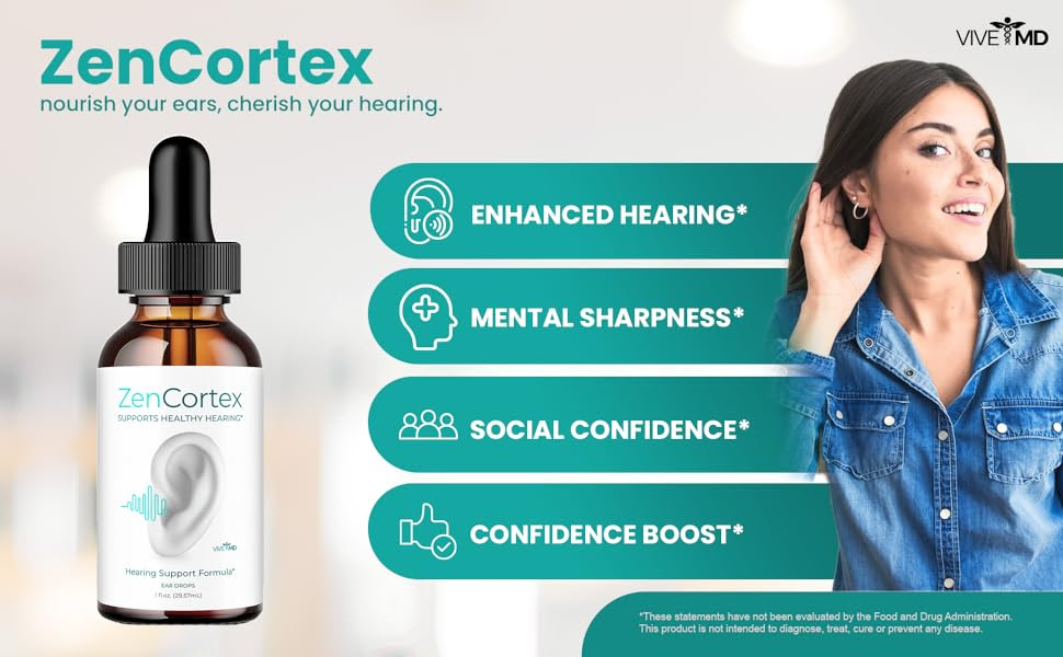 ZenCortex for Tinnitus, ZenCortex Tinnitus Relief for Ringing Ears Drops,  ZenCortex 24 for Tinnitus, ZenCortex Ear Drops Maximum Strength, Zen Cortex  ...