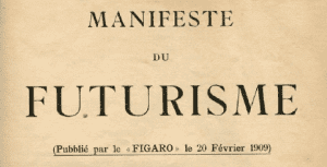 Marinetti’s foundation manifesto of Futurism