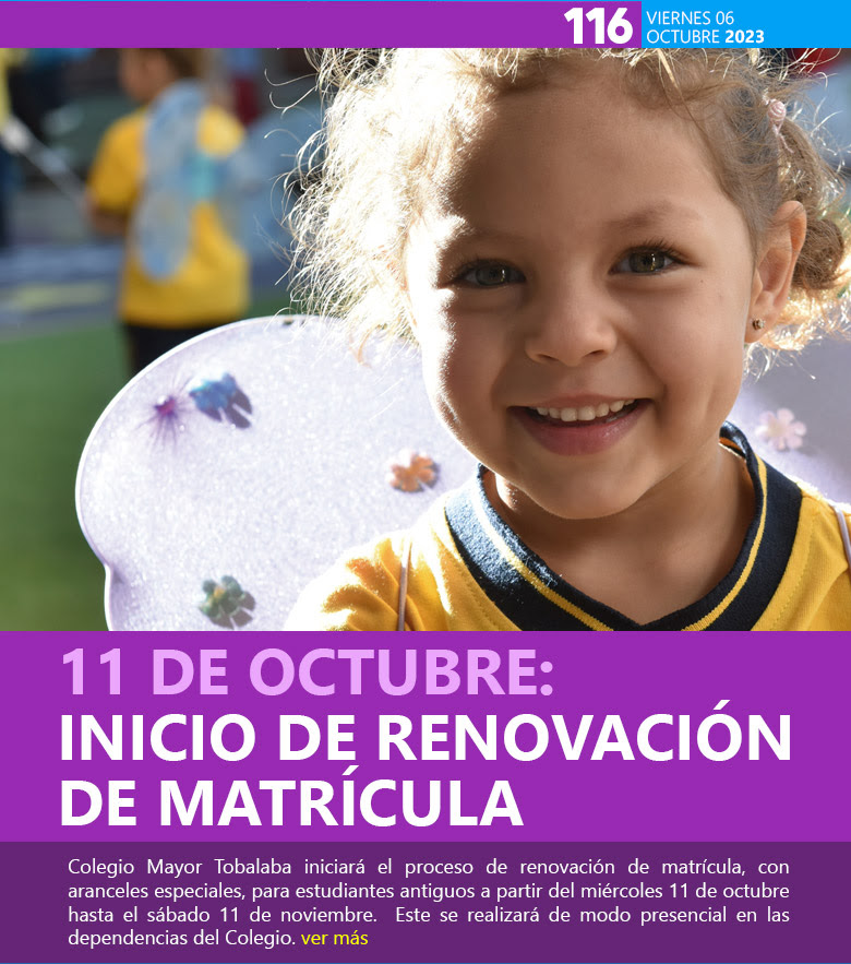 11 de octubre: Inicio de renovación de matrícula