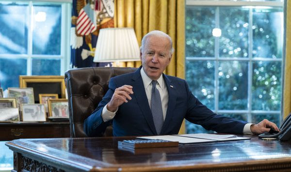 President Joe Biden speaks before signing an executive order to improve government services, in the Oval Office of the White House, Dec. 13, 2021, in Washington. (AP Photo/Evan Vucci, File)