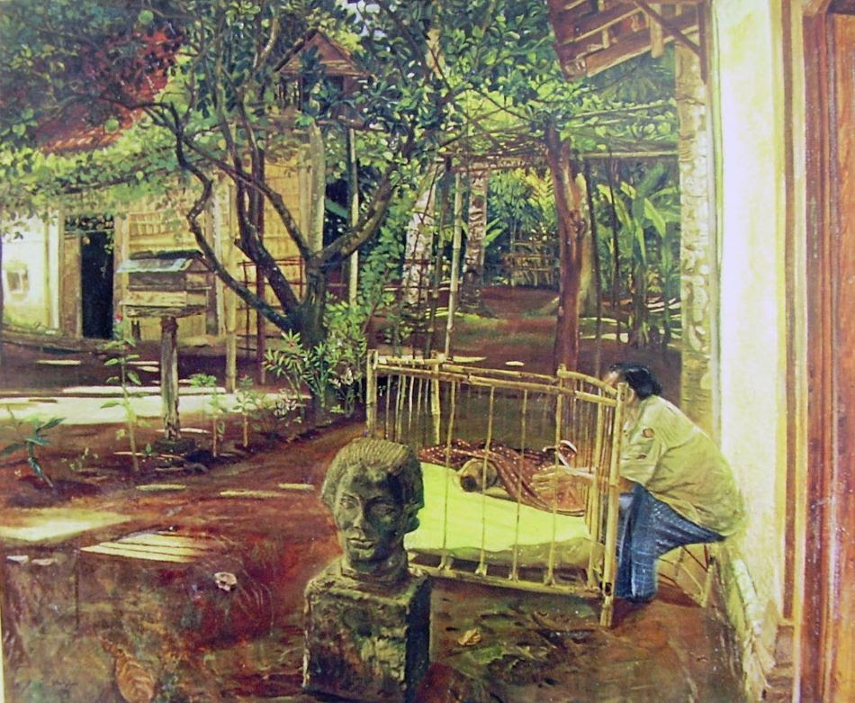 S. Sudjojono (Indonesia), Di Dalam Kampung (‘In the Village’), 1950.