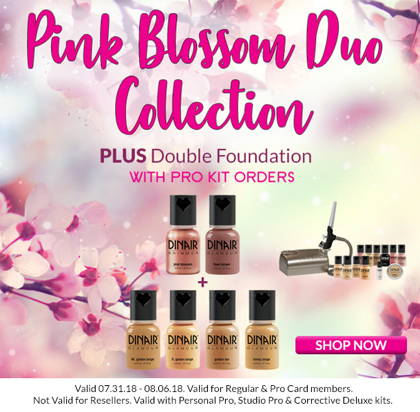 Free Pink Blossom Duo Collection + Double Foundation with Pro kit orders 
