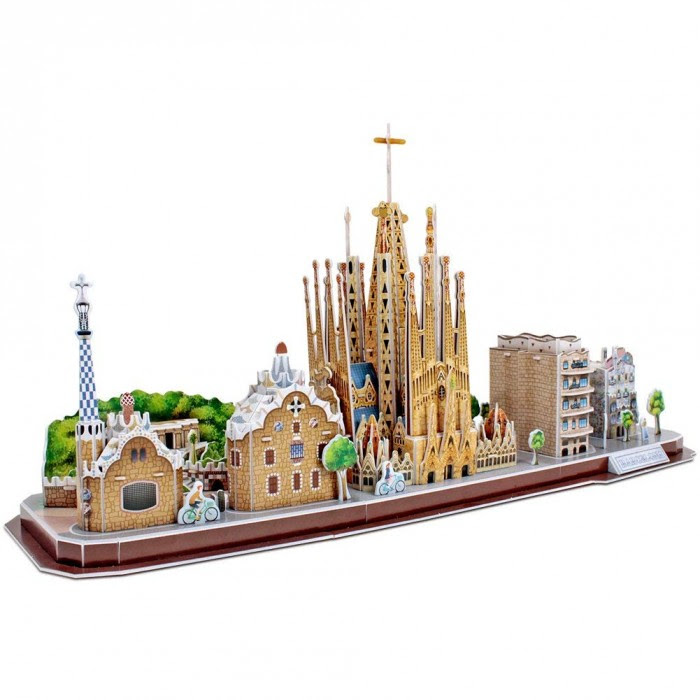 3D Puzzle - Barcelona - Difficulty: 4/8 186 pieces