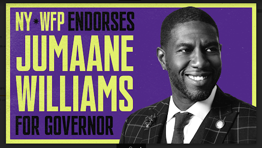 NYWFP Endorses Jumaane Williams for Governor. Photo of Jumaane.
