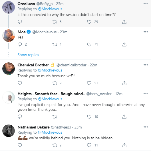 "We want an open panel" Nigerians say as youth representatives on the Lagos judicial panel of enquiry on police brutality are asked to sign oath of secrecy