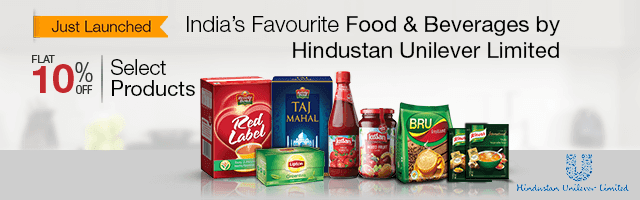 Just Launched: Hindustan Unilever Food & Beverages - 10% Off select products