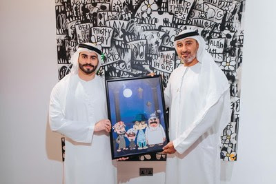 Sheikh Humaid Bin Khalid Al Qasimi of Ras Al Khaimah (Left) Mohamed Al Banna, Lead Ventures (Right)