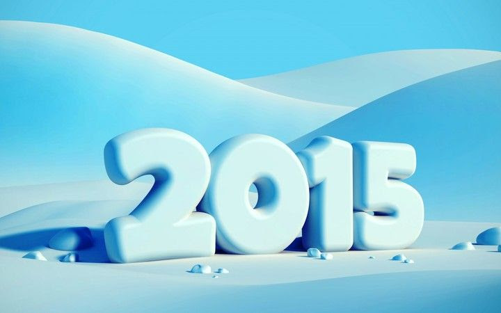 Happy New Year 2015 On Snow
