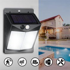 Waterproof Outdoor Solar Power 40 LED PIR Motion Sensor Wall Light