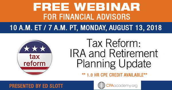 Tax Webinar with Ed Slott