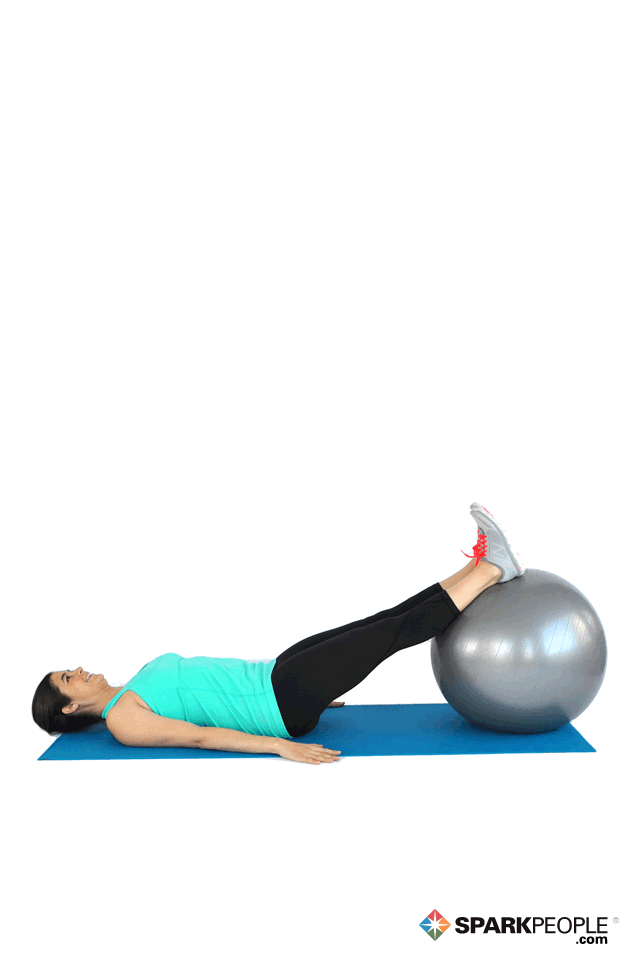 Medicine Ball Exercises Hamstring-Flexion-with-Ball