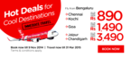 Air Asia : Fares starting Rs. 890