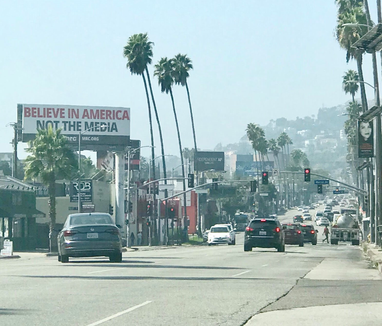 LA Billboard: Believe in America, Not the Media