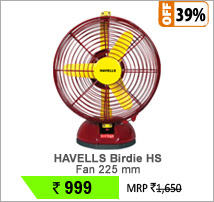 HAVELLS Birdie HS Personal Fan 225 mm