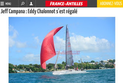 J/111 JBoss sailing off Pointe-a-pitre, Guadeloupe