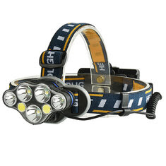 XANES 2606-7 1900LM 3*T6+2*XPE+2*COB 8 Modes Headlamp USB Interface