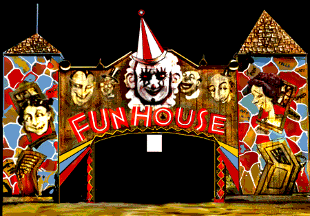 sites at the local fair ground - I never liked to funhouse.  But if I was with friends I went in them and rode rides anyway.  Nana