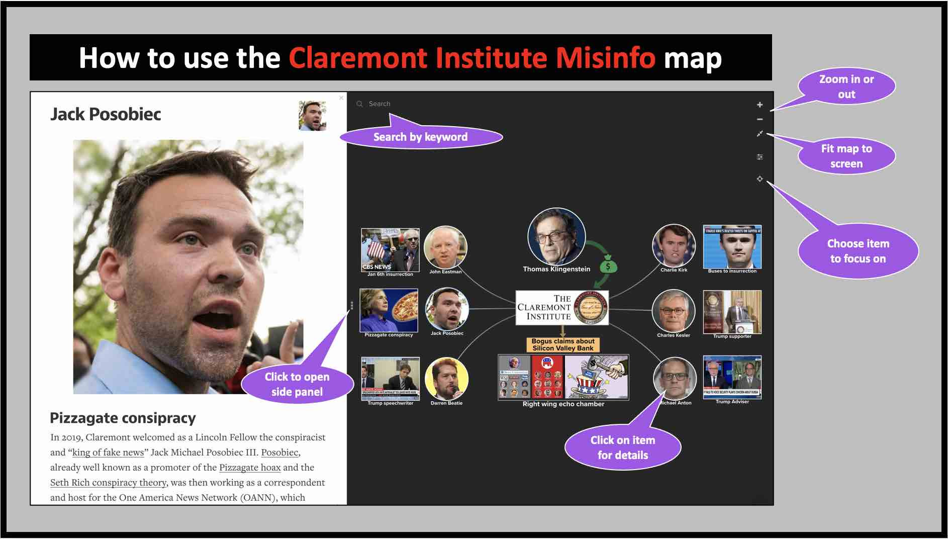 How to use the Claremont Institute Misinfo map