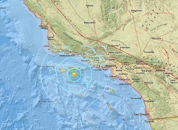 A 5.3 magnitude earthquake hit the Channel Islands off the coas