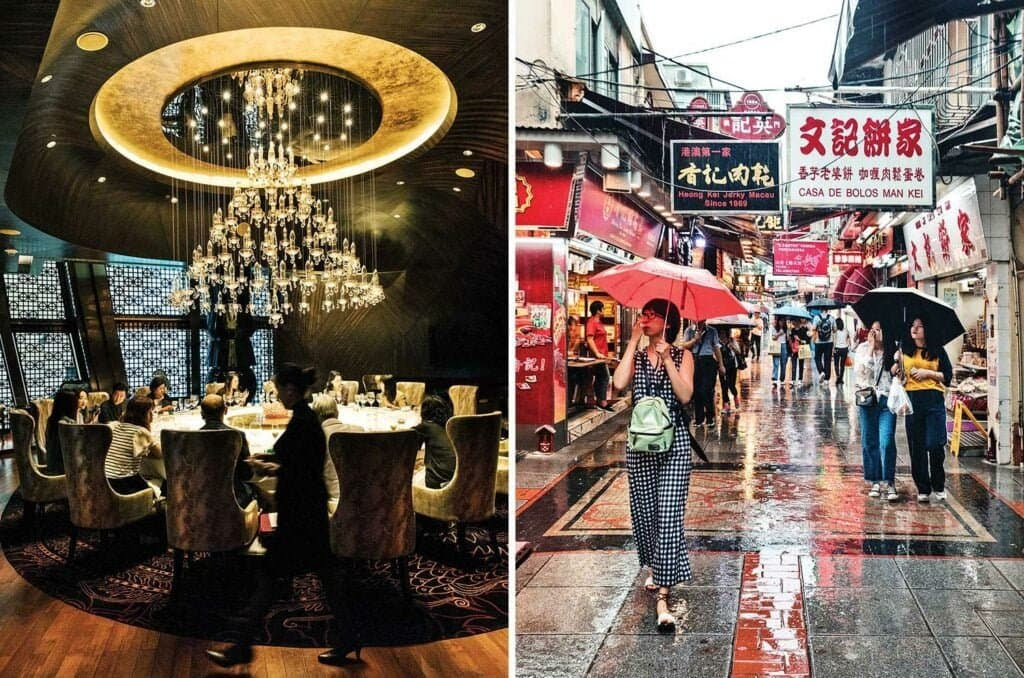 scenes of life in a busy city