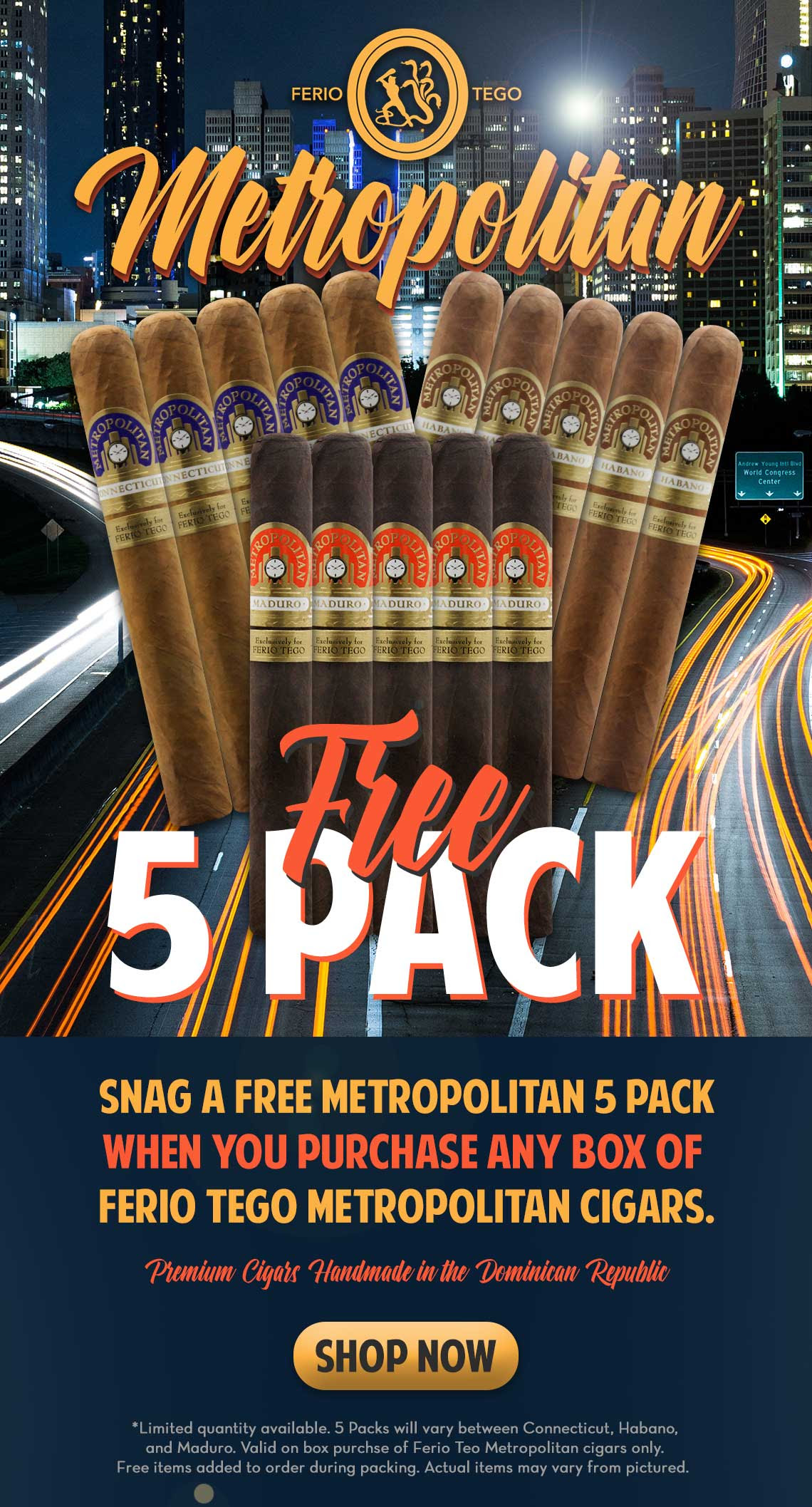 Free Metropolitan 5 Pack Offer