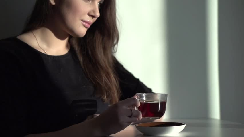 Image result for girl DRINKING hot tea