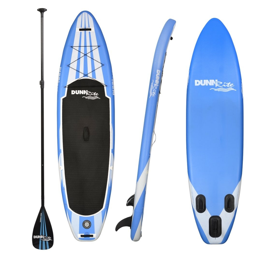 inflatable paddleboard - blue and white