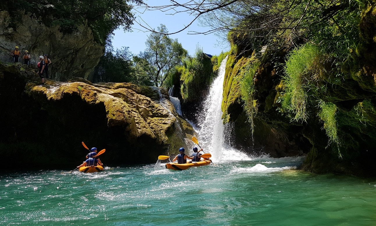 Kayak rental safari tour River Mrežnica in Slunj, Croatia