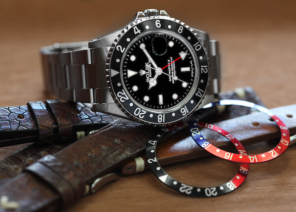  Rolex GMT Master II ref 16710 Men's Watches: Blue Red Pepsi Bezel, Black Red Coke Bezel, All Black Bezel