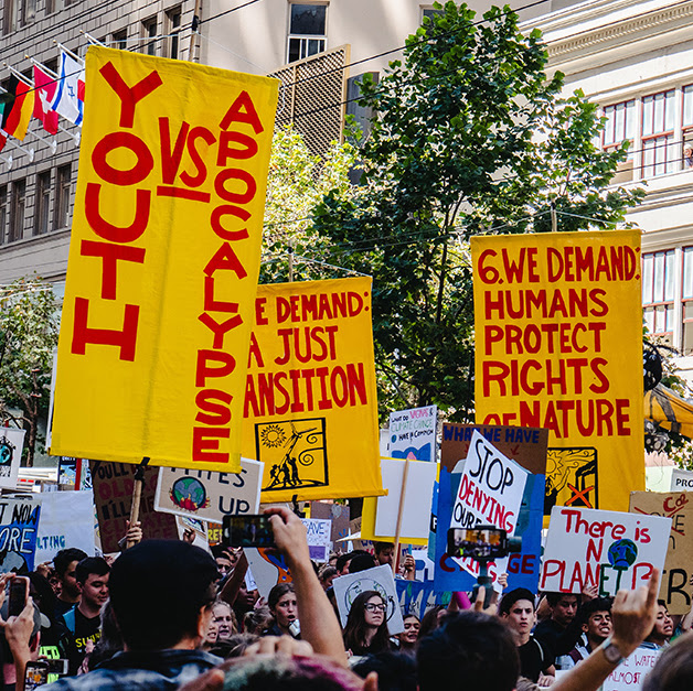 A youth climate march