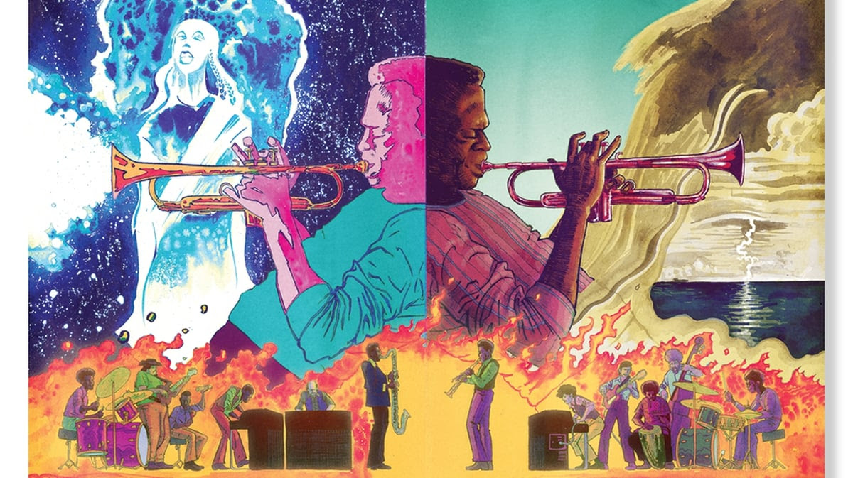 Illustration from “Miles Davis and the Search for the Sound” by Dave Chisholm. Credit: Dave Chisholm and Z2 Comics
