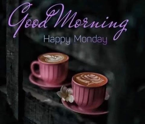 Monday-Happy-coffee-2-cups