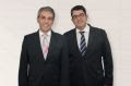 Fernando Santos, presidente da Abav-SP, e Marcos Lucas, presidente da Aviesp